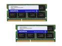 ADATA Premier Series 16GB (2 x 8GB) 204-Pin DDR3 SO-DIMM DDR3 1333 (PC3 10666) Laptop Memory Model AD3S1333W8G9-2