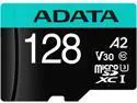ADATA 128GB Premier Pro microSDXC UHS-I U3 / Class 10 V30 A2 Memory Card with SD Adapter, Speed Up to 100MB/s (AUSDX128GUI3V30SA2-RA1)