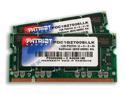 Patriot 1GB (2 x 512MB) 200-Pin DDR SO-DIMM DDR 333 (PC 2700) Dual Channel Kit Laptop Memory Model PDC1G2700SLLK