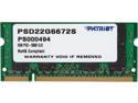 Patriot 2GB 200-Pin DDR2 SO-DIMM DDR2 667 (PC2 5300) Laptop Memory Model PSD22G6672S