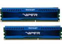 Patriot Viper 3 Low Profile Blue 8GB (2 x 4GB) DDR3 1600 (PC3 12800) Desktop Memory Model PVL38G160C9KB