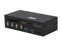 Rosewill RDCR-11004 - Data Hub for 5.25" Drive Bays - Two USB 3.0 Ports and Main Connector, Four USB 2.0 Ports, eSATA, Internal Multiple Card Reader