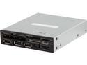 Rosewill RDCR-13001 USB2.0 All in One Internal Card Reader w/ 3 ports USB2.0 Hub / eSATA port / Extra silver fascia panel / SATA Power - Retail
