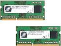 G.SKILL 8GB (2 x 4GB) 204-Pin DDR3 SO-DIMM DDR3 1600 (PC3 12800) Laptop Memory Model F3-12800CL11D-8GBSA