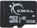 G.Skill 32GB microSDHC UHS-I/U1 Class 10 Memory Card with Adapter (FF-TSDG32GA-C10)
