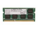 G.SKILL 8GB 204-Pin DDR3 SO-DIMM DDR3 1600 (PC3 12800) Laptop Memory Model F3-1600C11S-8GSQ