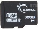 G.SKILL 32GB microSDHC Memory Card Model (FF-TSDG32GN-C6)