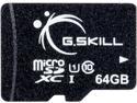G.Skill 64GB microSDXC UHS-I/U1 Class 10 Memory Card without Adapter (FF-TSDXC64GN-U1)