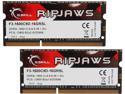 G.SKILL Ripjaws Series 16GB (2 x 8GB) 204-Pin DDR3 SO-DIMM DDR3L 1600 (PC3L 12800) Laptop Memory Model F3-1600C9D-16GRSL