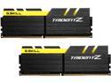 G.SKILL TridentZ Series 16GB (2 x 8GB) DDR4 3200 (PC4 25600) Desktop Memory Model F4-3200C14D-16GTZKY