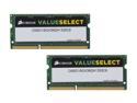 CORSAIR ValueSelect 16GB (2 x 8GB) 204-Pin DDR3 SO-DIMM DDR3 1333 (PC3 10600) Laptop Memory Model CMSO16GX3M2A1333C9