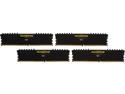 CORSAIR Vengeance LPX 16GB (4 x 4GB) DDR4 2400 (PC4 19200) C14 Memory Kit - Black Model CMK16GX4M4A2400C14