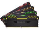 CORSAIR Vengeance RGB DRAM 32GB (4 x 8GB) DDR4 2666 (PC4-21300) C16 - Intel 100/200 Series Desktop Memory