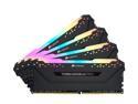 CORSAIR Vengeance RGB Pro 128GB (4 x 32GB) 288-Pin PC RAM DDR4 3200 (PC4 25600) Desktop Memory Model CMW128GX4M4E3200C16