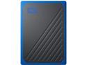 WD 1TB My Passport Go SSD Cobalt Portable External Storage, USB 3.0 - WDBMCG0010BBT-WESN