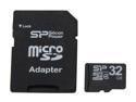 Silicon Power 32GB microSDHC Flash Card Model SP032GBSTH004V10-SP