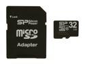 Silicon Power 32GB microSDHC Flash Card Model SP032GBSTH010V10-SP