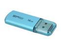 Silicon Power Helios 101 16GB USB 2.0 Flash Drive (Blue) Model SP016GBUF2101V1B