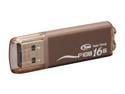 Team F108 16GB USB 2.0 Flash Drive (Brown) Model TG016GF108CX