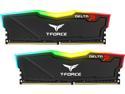 Team T-Force Delta RGB 8GB (2 x 4GB) DDR4 2400 (PC4 19200) Desktop Memory Model TF3D48G2400HC15BDC01