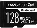 Team 128GB Dash Card microSDXC UHS-I/U1 Class 10 Memory Card with Adapter, Speed Up to 80MB/s (TDUSDX128GUHS03)