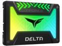 Team Group T-FORCE DELTA RGB SSD 2.5" 250GB SATA III Internal RGB Solid State Drive (For MB with 5V ADD Header)