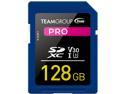 Team Group 128GB Pro SD Card UHS-I U3 V30 Read/Write Speed Up to 100/90MB/s (TPSDXC128GIV30P01)