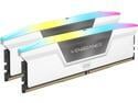 CORSAIR Vengeance RGB 64GB (2 x 32GB) 288-Pin PC RAM DDR5 6400 (PC5 51200) Desktop Memory Model CMH64GX5M2N6400C32W