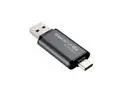 Team 64GB X1 USB 3.2 Gen1 2-in-1 Type-A and Type-C Flash Drives, Speed Up to 100MB/s (TX1364GB01)