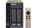 QNAP TS-253A-4G-US (4GB RAM version) 2-Bay Professional-grade NAS. Intel Braswell Quad-core 1.6 GHz CPU with Media Transcoding