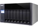 QNAP TS-831X High-performance 8-bay NAS with Built-in 2 x 10GbE (SFP+) Network, Hardware Encryption, Quad Core 1.7 GHz, 8 GB RAM, 2 x 1GbE
