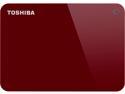 Toshiba Canvio Advance 3TB Portable External Hard Drive USB 3.0 Red - HDTC930XR3CA