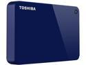Toshiba Canvio Advance 3TB Portable External Hard Drive USB 3.0 Blue - HDTC930XL3CA