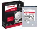 Toshiba L200 1TB Laptop PC Internal Hard Drive 5400 RPM SATA 6Gb/s 128 MB Cache 2.5 inch 7.0mm Height - HDWL110XZSTA (RETAIL PACKAGE)