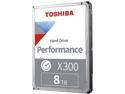 TOSHIBA X300 HDWR180XZSTA 8TB 7200 RPM 256MB Cache SATA 6.0Gb/s 3.5" Internal Hard Drive