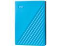 WD 4TB My Passport Portable Storage External Hard Drive USB 3.2 for PC/MAC Blue (WDBPKJ0040BBL-WESN)