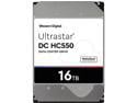 WD Ultrastar DC HC550 16TB Hard Drive 3.5" Internal 512MB SATA 7200 RPM 512E SE NP3 DC HC550 0F38462 (WUH721816ALE6L4)