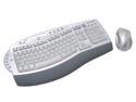 Microsoft B7T-00001 Silver/White 102 Normal Keys 21 Function Keys PS/2 RF Wireless Ergonomics Laser Desktop 6000 Mouse Included