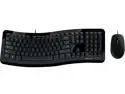 Microsoft Comfort Curve Desktop 3000 for Business 7ZJ-00018 Black USB Wired Ergonomic Keyboard and Mouse