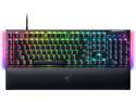 Razer BlackWidow V4 Mechanical Gaming Keyboard - Yellow Switches (Linear & Silent), Chroma RGB, 6 Dedicated Macro Keys, Magnetic Wrist Rest, Doubleshot ABS Keycaps, Multi-Function Roller & Media Keys