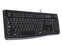 Logitech K120 Wired Keyboard for Windows, Plug and Play, Full-Size, Spill-Resistant, Curved Space Bar, Compatible with PC, Laptop - Black