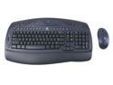 Logitech Cordless Desktop LX500 967420-0403 Blue/Black 103 Normal Keys 40 Function keys + 1 Wheel Function Keys RF Wireless Standard Keyboard