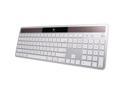 Logitech K750 Wireless Solar Keyboard for Mac — Solar Recharging, Mac-Friendly Keyboard, 2.4GHz Wireless - Silver