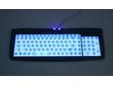 ZIPPY EL-715 Black & White 104 Normal Keys USB Super Slim Electron luminescent Keyboard