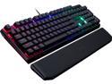 MasterKeys MK750 Mechanical Gaming Keyboard with Cherry MX Blue, RGB Per-Key lighting, and Removable Wrist Rest by Cooler Master