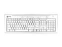 macally IKEY5U2 White 104 Normal Keys USB Wired Slim Keyboard for Mac