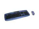 APEVIA KI-COMBO-BL Blue & Black 104 Normal Keys 22 Function Keys PS/2 Standard Keyboard and Optical Scroll Mouse Combo Set