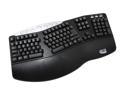 Adesso PCK-208B Tru-Form Pro USB Ergonomic Contoured Multimedia Keyboard with 8 Hot keys and includes PS/2 adaptor, (Black)