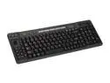 ADESSO WKB-3200UB Black 103 Normal Keys 2.4 GHz RF Wireless Multimedia/MCE Keyboard with Optical Trackball