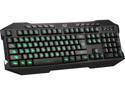 Adesso AKB-135EB EasyTouch 3 RGB colors illuminated Gaming USB keyboard with multimedia hot keys, illmuinated control key, spill resistant